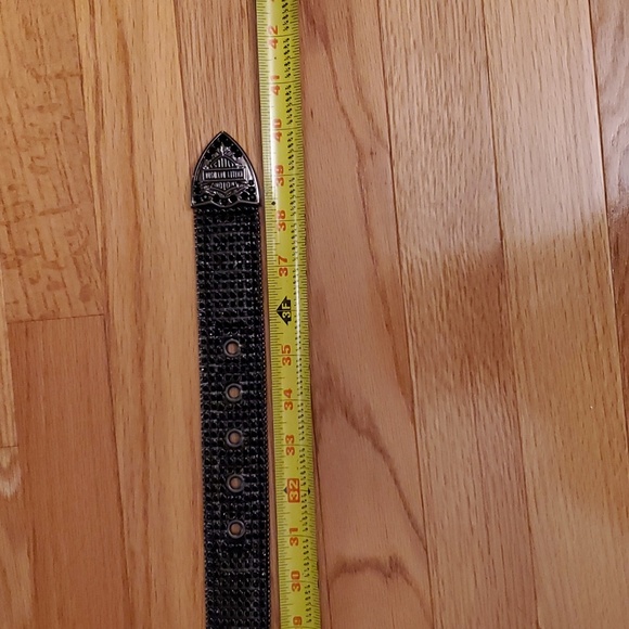 Harley Davidson Black Rhinestone Shield Belt Size S main image 7